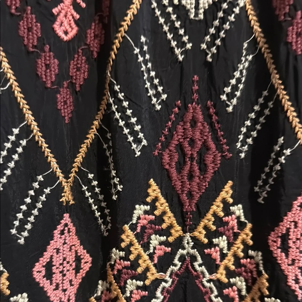 Johnny Was Elegant Black velvet Women's Top - Picture 3 of 5